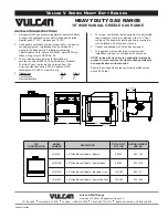 Preview for 2 page of Vulcan-Hart VGM36 Manual