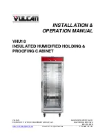 Vulcan-Hart VHU18 Installation & Operation Manual preview