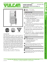 Vulcan-Hart VHX24D Specifications preview