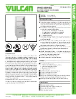 Vulcan-Hart VHX24E Specifications preview