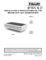 Preview for 1 page of Vulcan-Hart Wolf VCRB25 Installation & Operation Manual