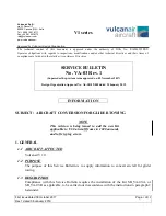 Vulcanair V1 series Service Bulletin preview