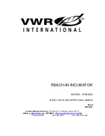 VWR International 1915 Installation And Operational Manual preview