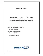 Preview for 93 page of VWR International 250V Instruction Manual