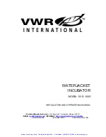 Preview for 2 page of VWR International 3015 Installation And Operator'S Manual