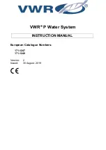 VWR 171-1247 Instruction Manual preview