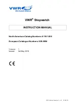 VWR 609-0054 Instruction Manual preview