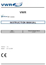 Preview for 1 page of VWR 630-3271 Instruction Manual