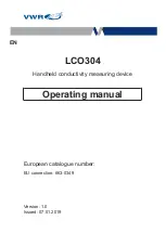 Preview for 1 page of VWR 663-0349 Operating Manual