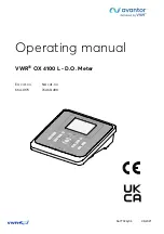 Предварительный просмотр 1 страницы VWR 664-0175 Operating Manual