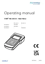 VWR 665-0311 Operating Manual предпросмотр