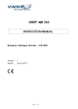 VWR AM 100 Instruction Manual preview