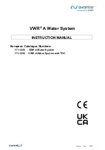 Предварительный просмотр 1 страницы VWR Avantor 171-1249 Instruction Manual