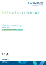 VWR avantor 600 Series Instruction Manual preview
