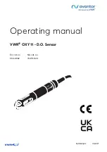 Preview for 1 page of VWR Avantor OXY 11 Operating Manual