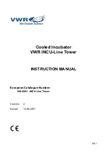 Предварительный просмотр 1 страницы VWR INCU-Line Tower Instruction Manual