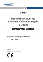 VWR MCP 100 Instruction Manual предпросмотр