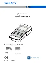 Предварительный просмотр 1 страницы VWR MD 8000 H Manual