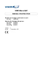 Предварительный просмотр 25 страницы VWR Micro 1207 Instruction Manual