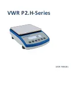 Предварительный просмотр 1 страницы VWR P2.H Series User Manual