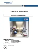 Preview for 1 page of VWR PCR Workstation HEPA Instruction Manual