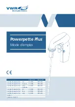 Preview for 11 page of VWR Powerpette Plus Instruction Manual