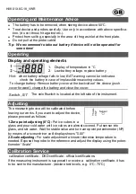 Preview for 3 page of VWR TD 110 Operating Manual