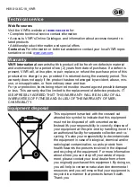 Предварительный просмотр 5 страницы VWR TD 110 Operating Manual