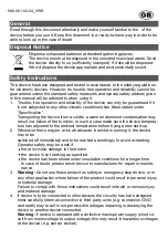 Preview for 2 page of VWR TD 131 Operating Manual