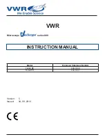 VWR TL824 BF Instruction Manual preview