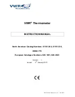 VWR TRACEABLE 61161-336 Instruction Manual preview