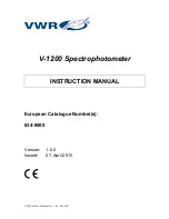 VWR V-1200 Instruction Manual предпросмотр