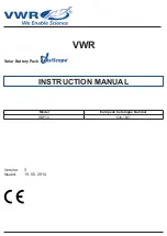 VWR VisiScope SBP10 Instruction Manual preview