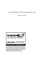 Предварительный просмотр 16 страницы VWR VistaVision 82026-636 User Manual