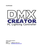 Preview for 1 page of VXCO Lighting Systems DMXCreator1024+ User Manual