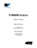 Preview for 1 page of VXI SM8000 Series User Manual