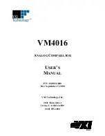 VXI VM4016 User Manual предпросмотр