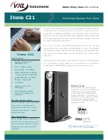 Preview for 1 page of Vxl Itona C21 Specifications