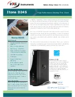 Предварительный просмотр 1 страницы Vxl Itona D24S Specifications