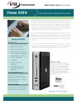 Предварительный просмотр 1 страницы Vxl Itona E35S Specifications