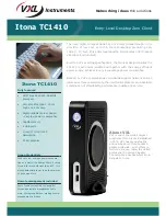 Предварительный просмотр 1 страницы Vxl Itona TC1410 Specifications