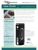 Vxl Itona TC1430 Specifications preview