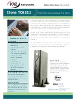 Preview for 1 page of Vxl Itona TC6321 Specifications