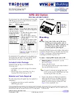 Предварительный просмотр 1 страницы Vykon Tridium NPB-232 Installation Sheet