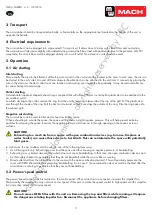 Preview for 11 page of Vynckier MW MACH 722313536 Manual