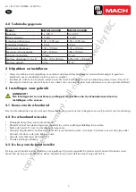 Предварительный просмотр 5 страницы Vynckier MW MACH 800170290 Manual