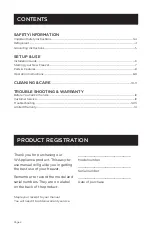 Preview for 2 page of W APPLIANCE Commercial COOL CCF35WA User Manual