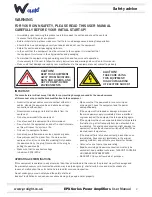 Preview for 2 page of W Audio EPX 1200 User Manual