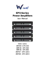 W Audio EPX 300 User Manual preview