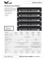 Preview for 3 page of W Audio EPX 300 User Manual